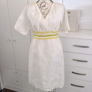 White Linen Midi Dress